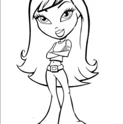 Bratz para imprimir e colorir