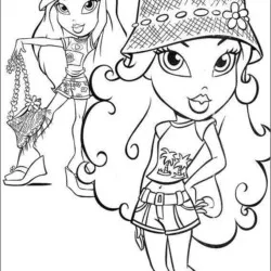 Bratz para imprimir e colorir