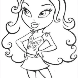 Bratz para imprimir e colorir