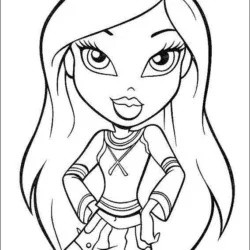 Bratz para imprimir e colorir
