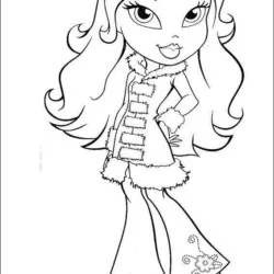 Bratz para imprimir e colorir