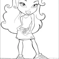 Bratz para imprimir e colorir