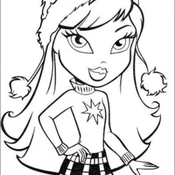 Bratz para imprimir e colorir