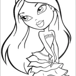 Bratz para imprimir e colorir