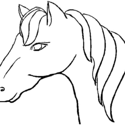 Desenho de desenho de página para colorir de desenho de cavalo