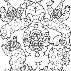 Circo para imprimir e colorir