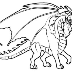 Desenhos para colorir de desenho de um dragãozinho para colorir  