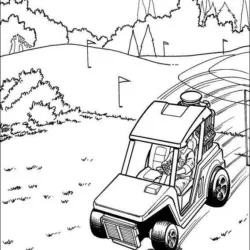 Hot Wheels para imprimir e colorir