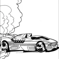 Hot Wheels para imprimir e colorir