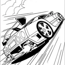 Hot Wheels para imprimir e colorir