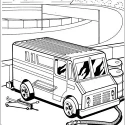 Hot Wheels para imprimir e colorir