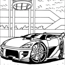Hot Wheels para imprimir e colorir
