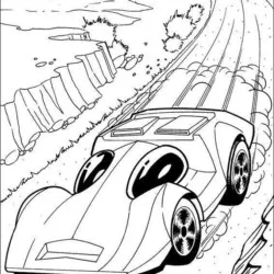 Hot Wheels para imprimir e colorir
