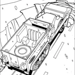 Hot Wheels para imprimir e colorir
