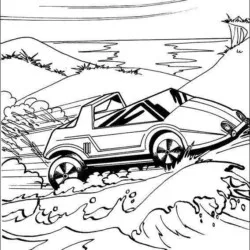 Hot Wheels para imprimir e colorir