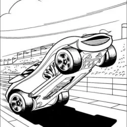 Hot Wheels para imprimir e colorir