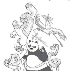 Desenho gratuito do panda do Kung Fu para imprimir e colorir - Kung Fu panda  - Just Color Crianças : Páginas para colorir para crianças