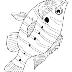 desenho de impressão desenho de desenho de peixe aquático para colorir para  criança 12673526 Vetor no Vecteezy