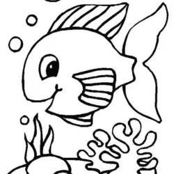 Peixes para imprimir e colorir