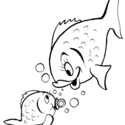 Peixes para imprimir e colorir