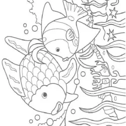 Peixes para imprimir e colorir