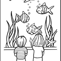 Peixes para colorir - Desenhos Imprimir