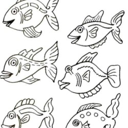 Peixes para colorir - Desenhos Imprimir