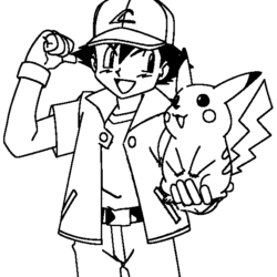 Pokemon Desenhos para pintar colorir e imprimir do Pikachu