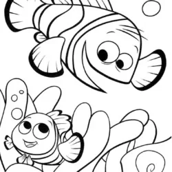 Procurando Nemo para imprimir e colorir