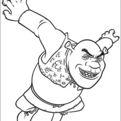 Shrek para imprimir e colorir