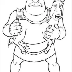 Shrek para imprimir e colorir