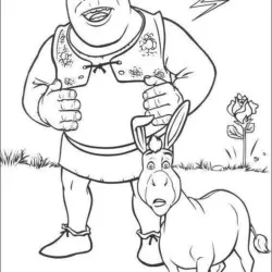 Shrek para imprimir e colorir