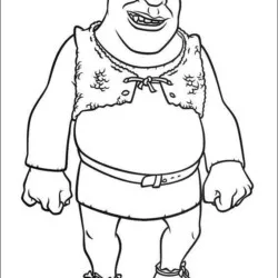 Shrek para imprimir e colorir