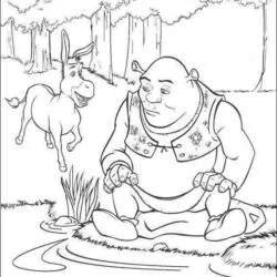 Shrek para imprimir e colorir