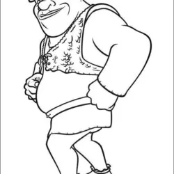 Shrek para imprimir e colorir