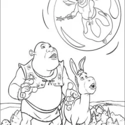 Shrek para imprimir e colorir