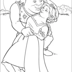 Shrek para imprimir e colorir