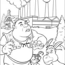 Shrek para imprimir e colorir