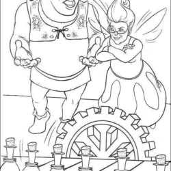 Shrek para imprimir e colorir