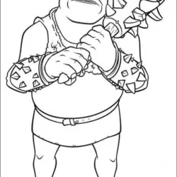 Shrek para imprimir e colorir