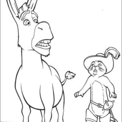 Shrek na lama para colorir - Imprimir Desenhos