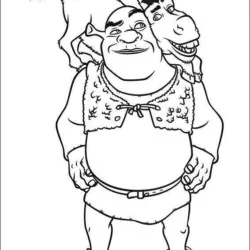 Shrek para imprimir e colorir