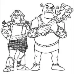 Shrek para imprimir e colorir