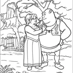 Shrek para imprimir e colorir