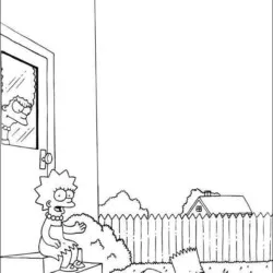 Simpsons para imprimir e colorir