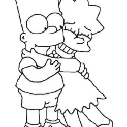 Simpsons para imprimir e colorir