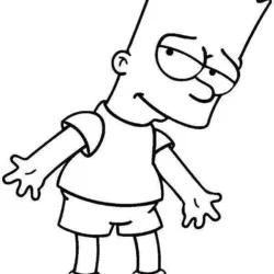 Simpsons para imprimir e colorir