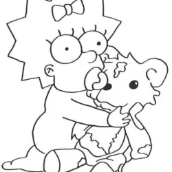 Simpsons para imprimir e colorir