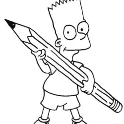 Simpsons para imprimir e colorir