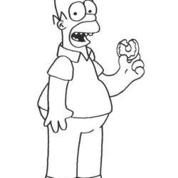 Simpsons para imprimir e colorir